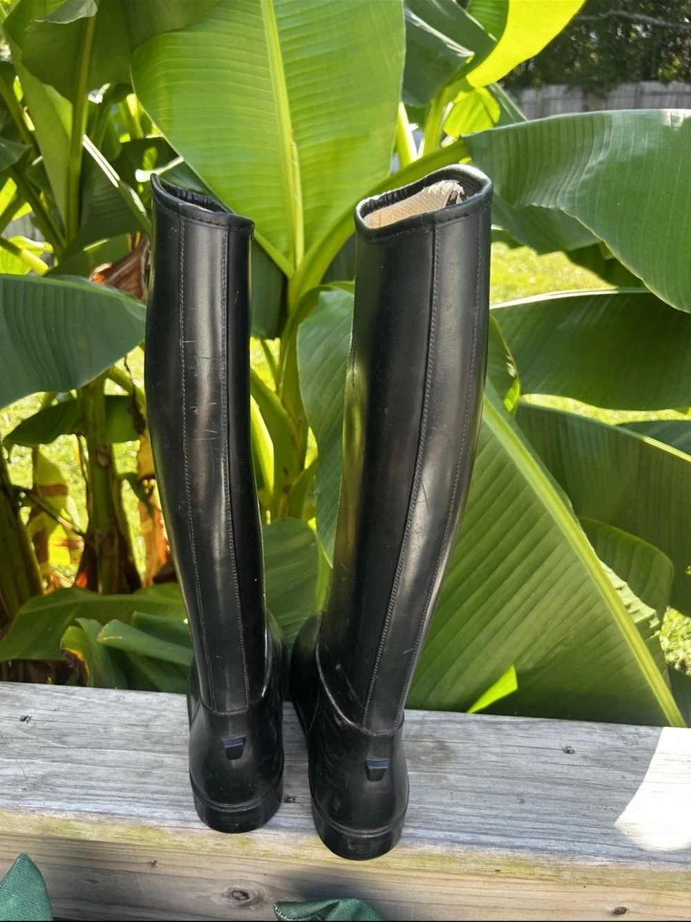Dafna 8003 Black Rubber Lined Waterproof Rain Boots Womens Size 38EUR/7.5-8